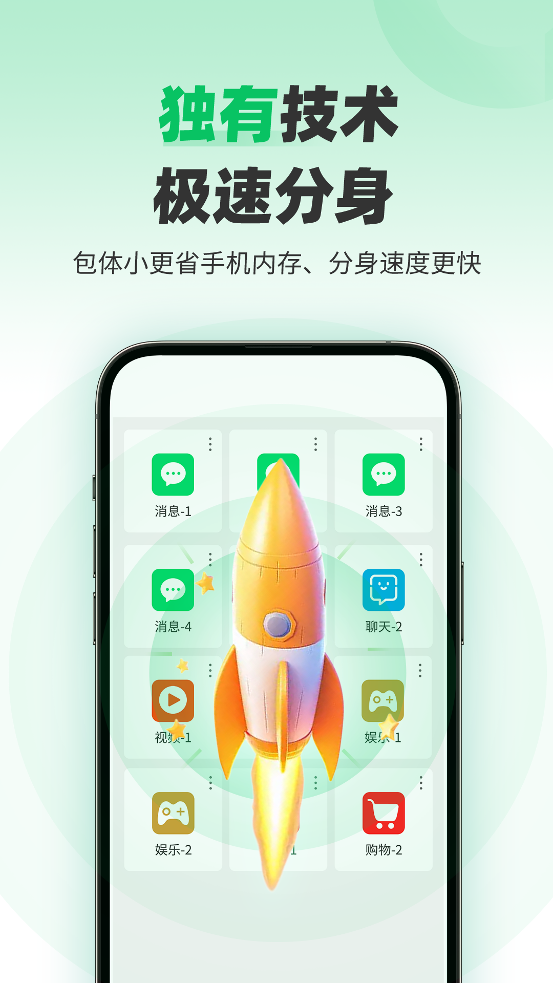 独有技术极速分身